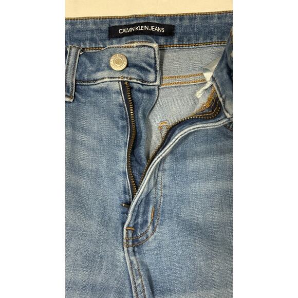 Calvin Klein Jeans Womens 28 x 28 Blue Slim Fit Med Rise Skinny CKJ 010 - Picture 4 of 10